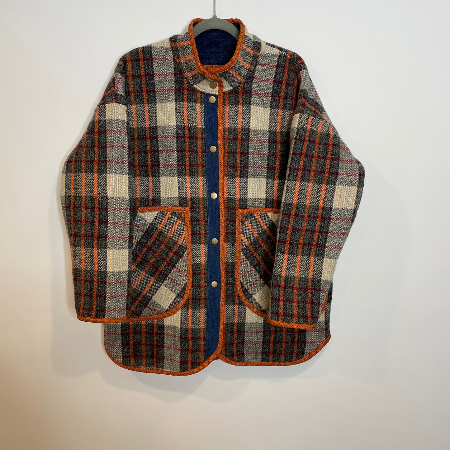 Vintage wool & fleece coat