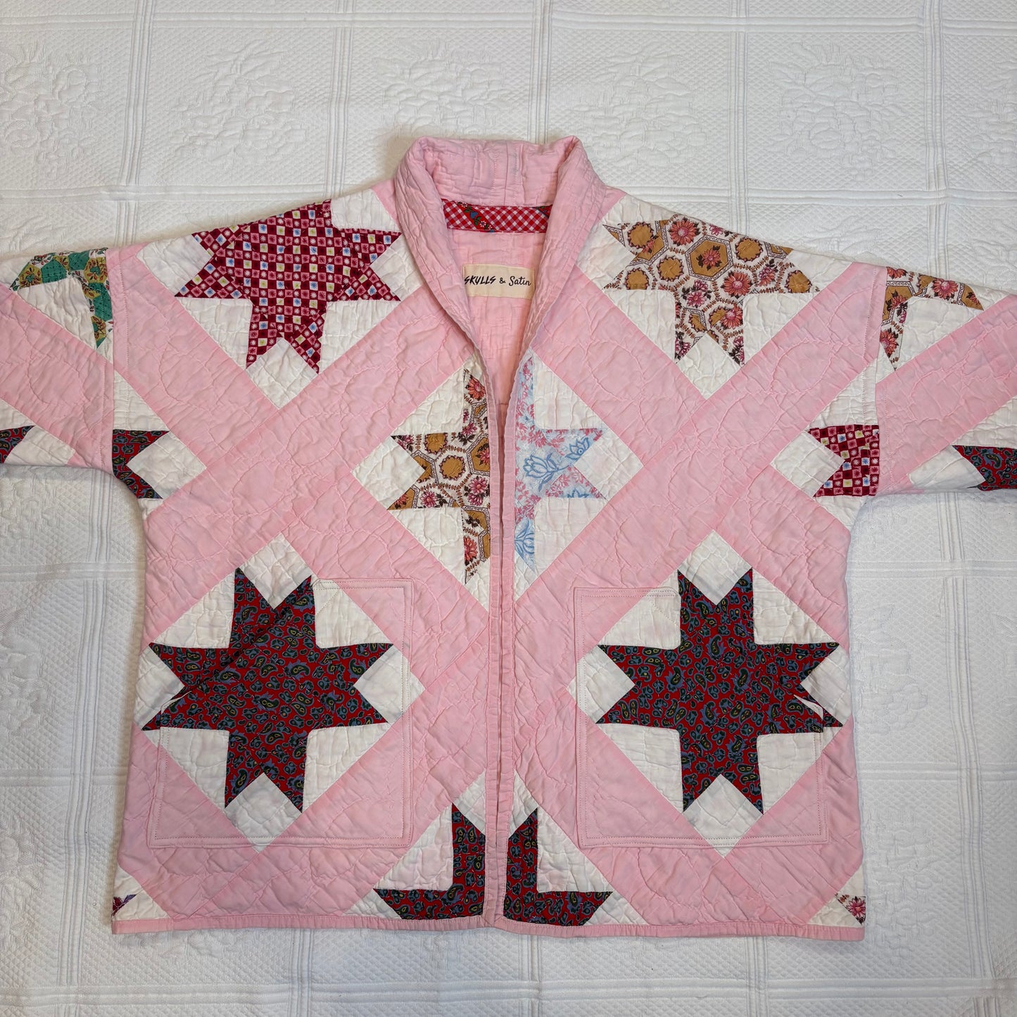 Carly in Light Pink Vintage Quilt