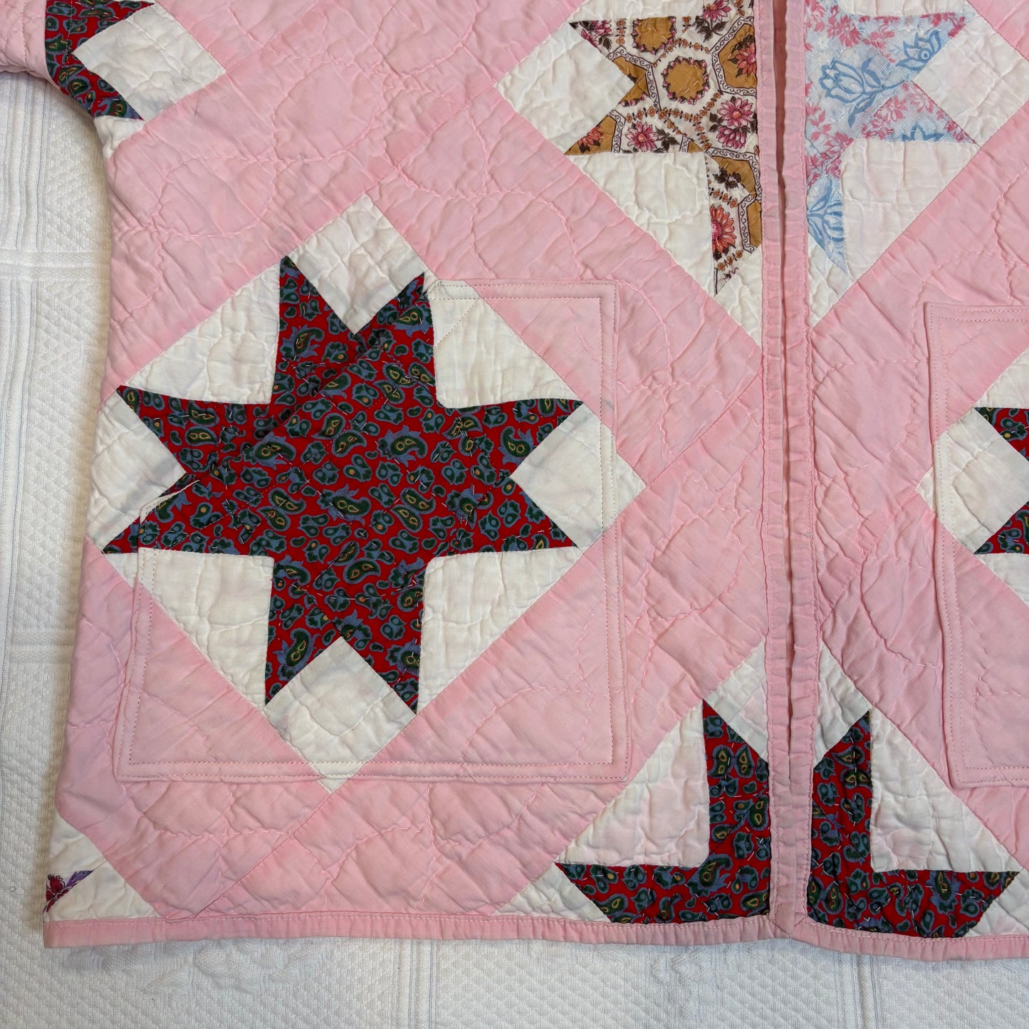 Carly in Light Pink Vintage Quilt