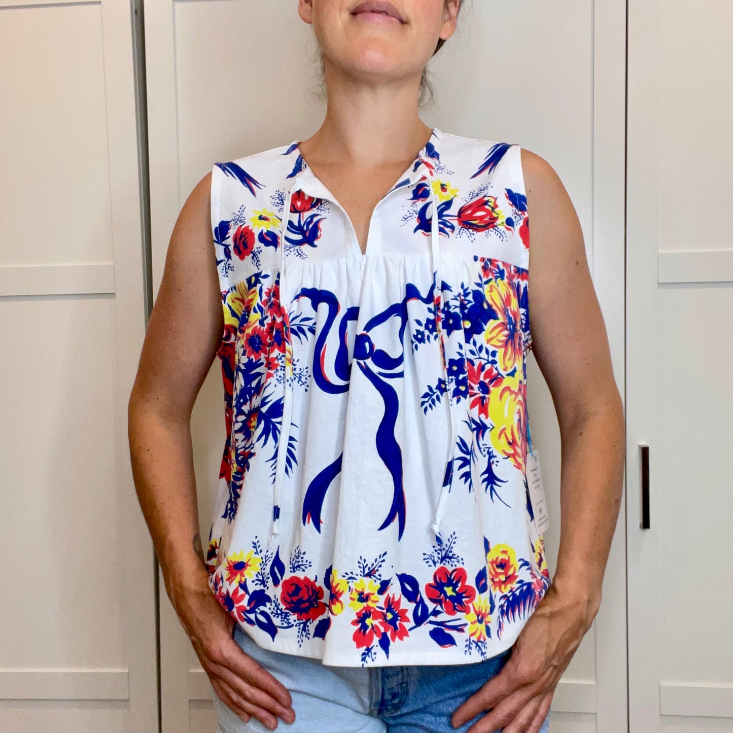 Sleeveless boho top (M-L)