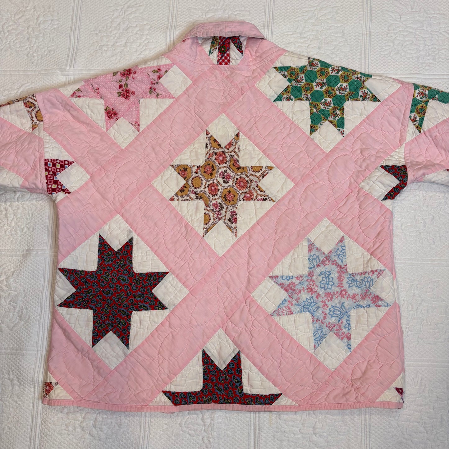 Carly in Light Pink Vintage Quilt