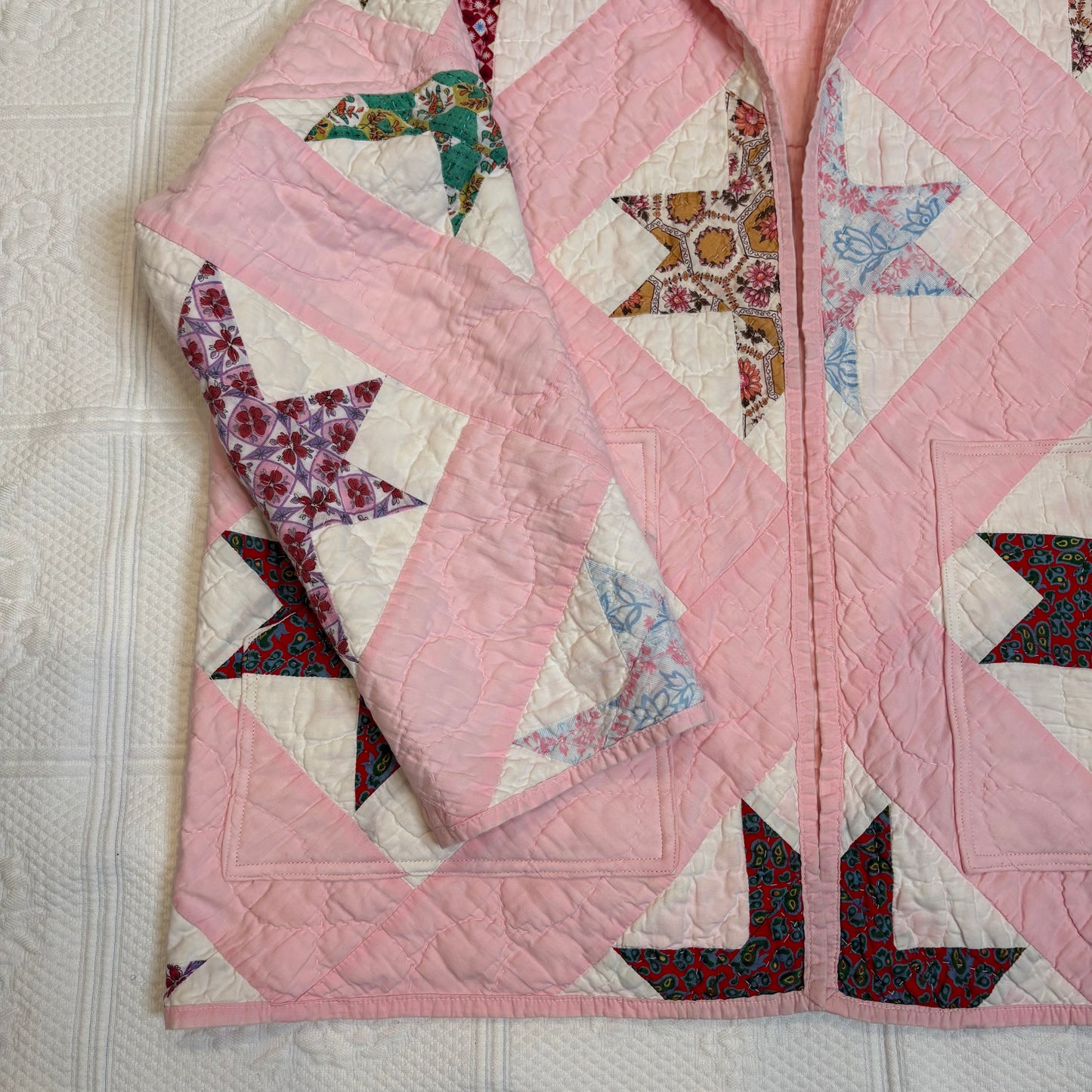 Carly in Light Pink Vintage Quilt