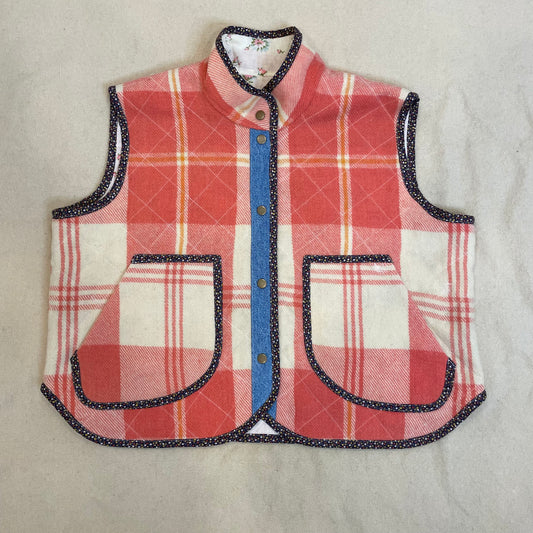Vintage Wool Blanket Vest L/XL