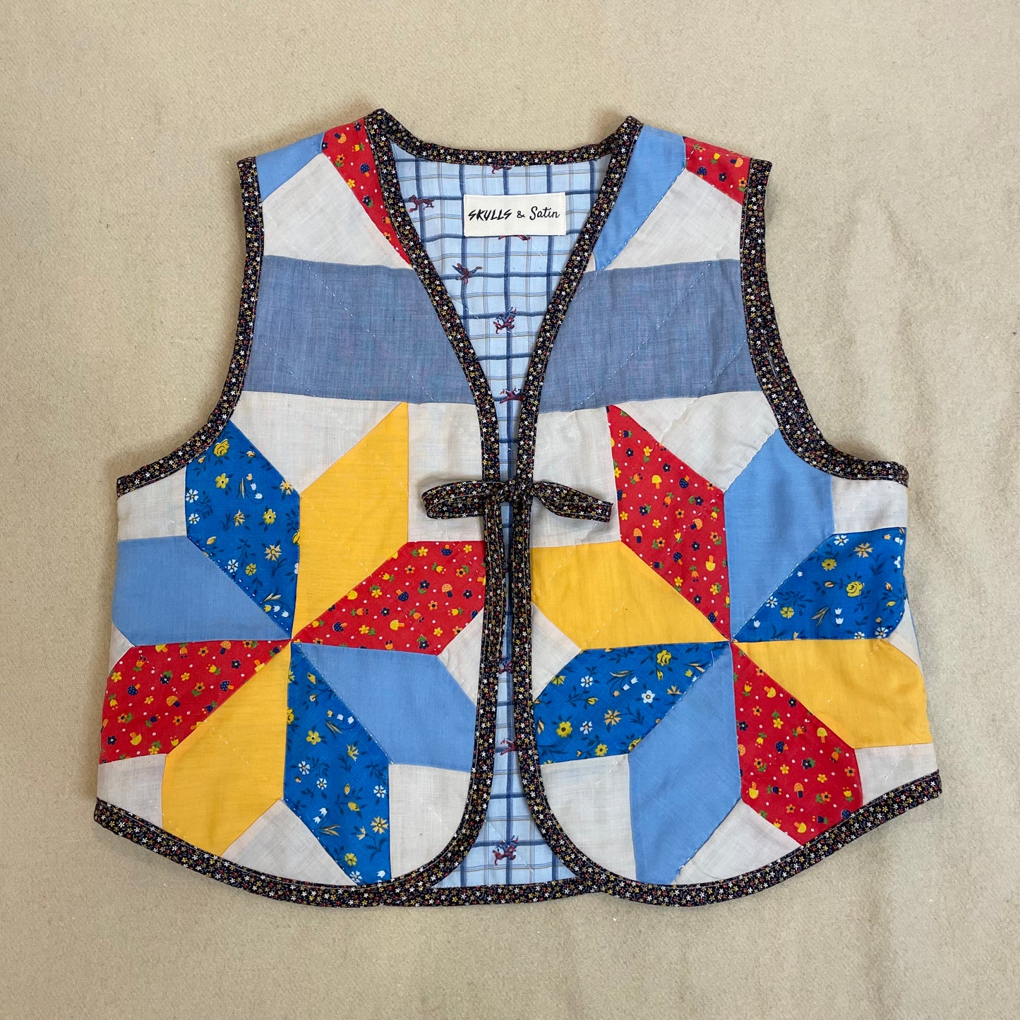 70's Quilt Vest S/M