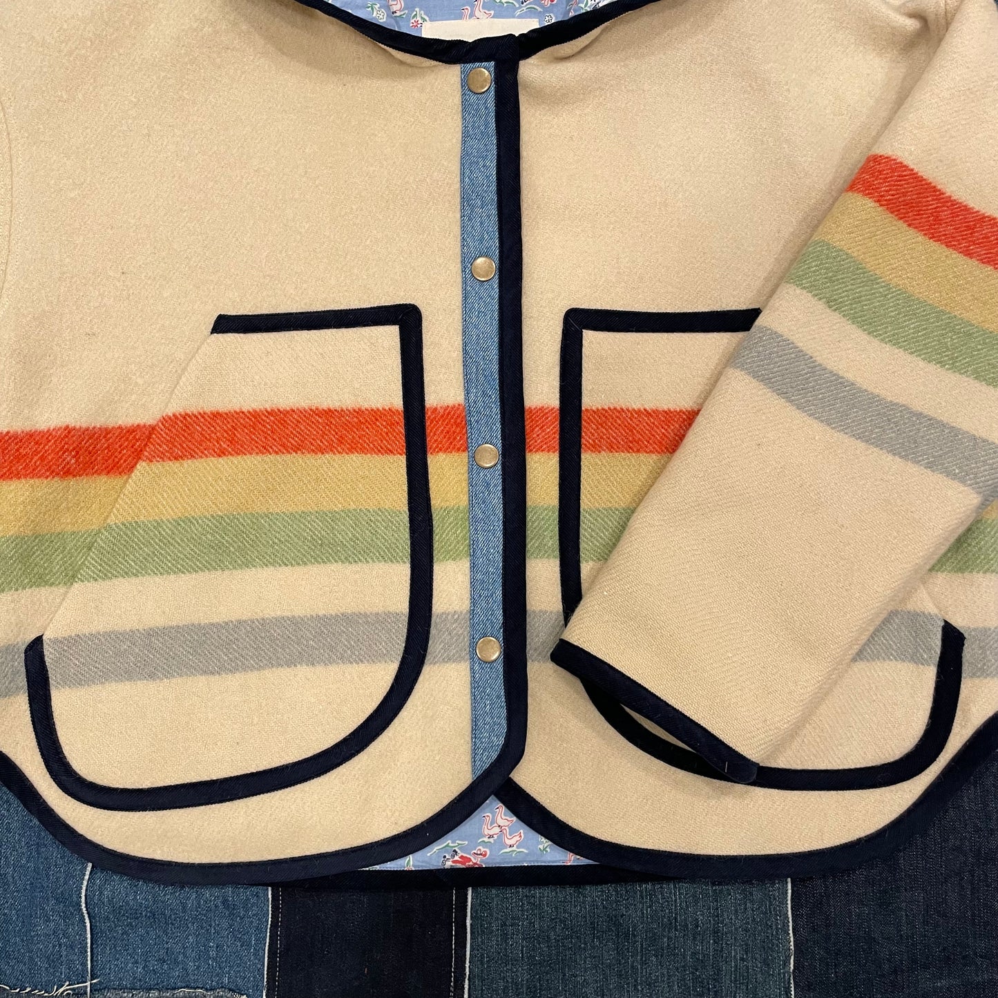 Blanket coat with hood XS/S