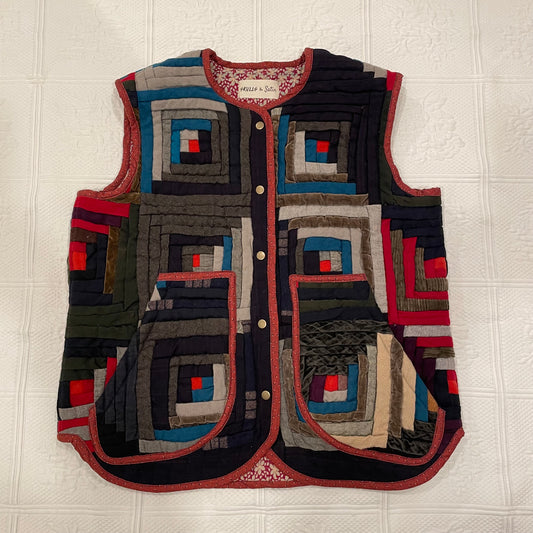 Log Cabin Vest Long L-XL