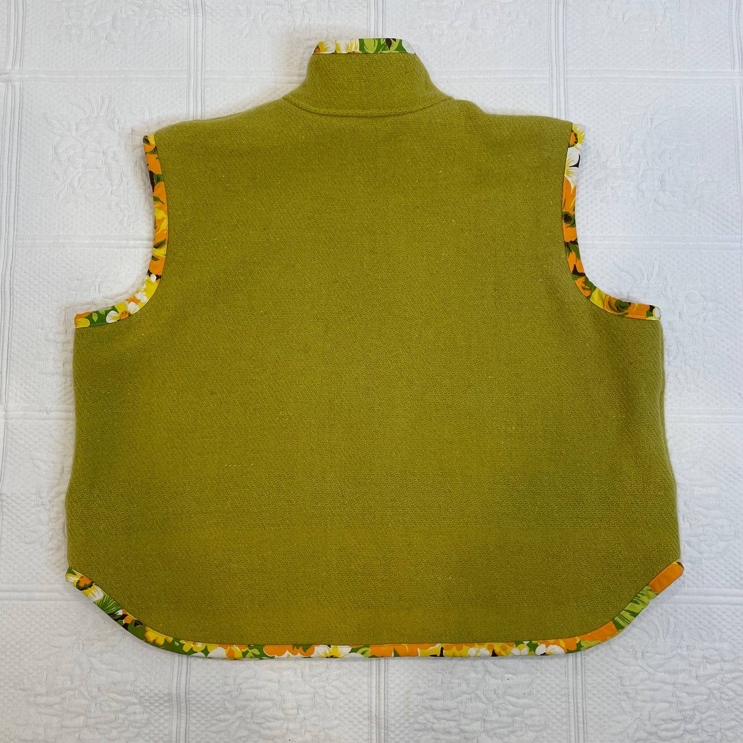 Lime Wool Vest S-M
