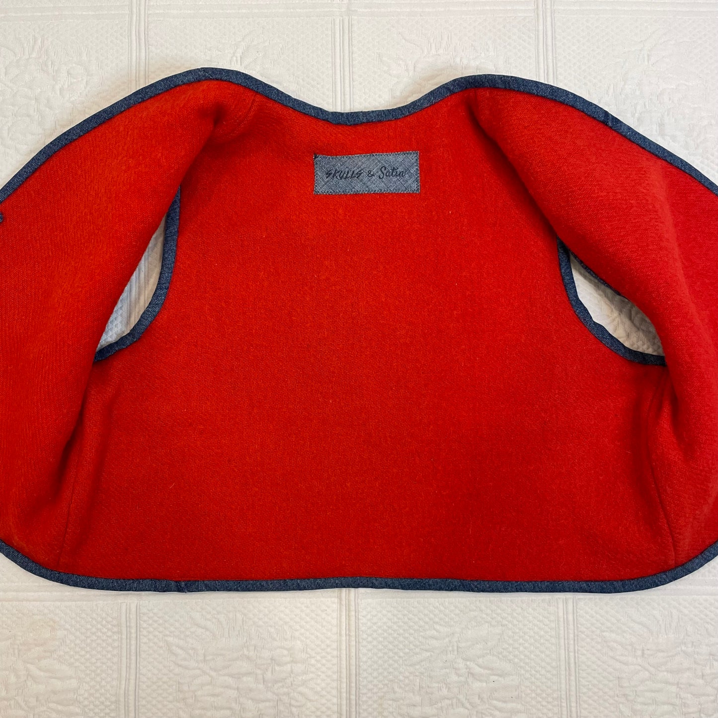 Log Cabin Vest Crop S-M