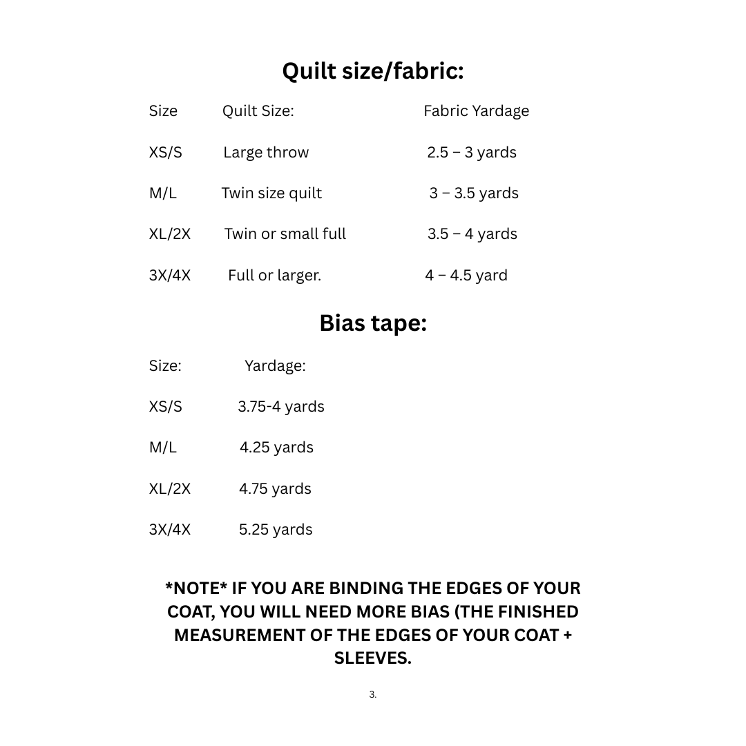 Carly Coat PDF Sewing Pattern Sizes XS-4X